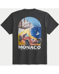 Hollister - Relaxed Monaco Racing Graphic Tee - Lyst