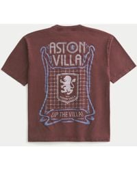 Hollister - Aston Villa F.c. Graphic Tee - Lyst
