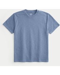 Hollister - Relaxed Cotton Slub Crew T-shirt - Lyst
