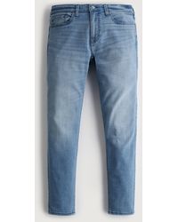 Hollister Medium Wash Slim Taper Jeans - Blue