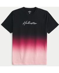 Hollister - Ombre Logo Graphic Tee - Lyst
