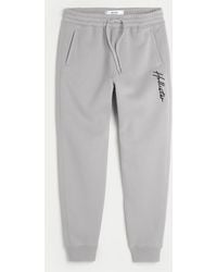 Hollister - Relaxed Fleece Logo Joggers - Lyst