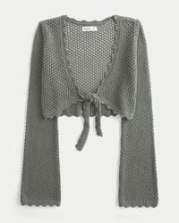 Hollister - Long-sleeve Tie Front Shrug - Lyst