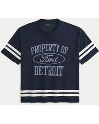 Hollister - Baggy Ford Graphic Football Jersey - Lyst