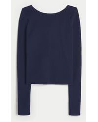 Hollister - Gilly Hicks Cozy Waffle Boat-neck Top - Lyst