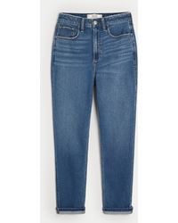 Hollister - Curvy Ultra High-rise Dark Wash Mom Jeans - Lyst