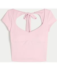 Hollister - Gilly Hicks Active Tie-back Ballet Top - Lyst