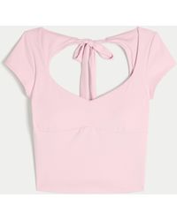 Hollister - Gilly Hicks Active Tie-back Ballet Top - Lyst