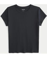 Hollister - Seamless Fabric Crew Baby Tee - Lyst