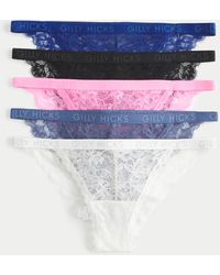 Hollister - Gilly Hicks Lace Cheeky Underwear 5-pack - Lyst