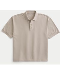 Hollister - Boxy Crop Washed Polo - Lyst
