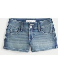 Hollister - Low Rise Shorty-Shorts in mittlerer Waschung - Lyst