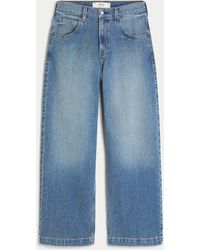 Hollister - Medium Wash Super Baggy Jeans - Lyst