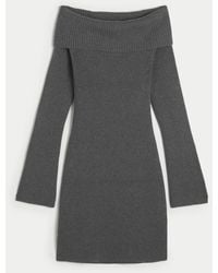 Hollister - Off-the-shoulder Sweater Dress - Lyst