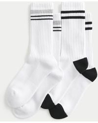 Hollister - Gestreifte Crew-Socken im 2er-Pack - Lyst