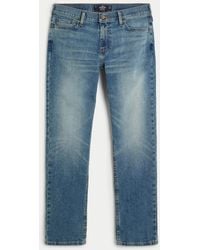 Hollister - Medium Wash Slim Straight Jeans - Lyst