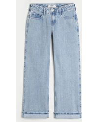 Hollister - Low-rise Light Wash Baggy Jeans - Lyst