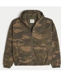 Hollister - Camo Zip-up Skater Jacket - Lyst
