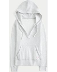 Hollister - Hollister Feel Good V-neck Hoodie - Lyst