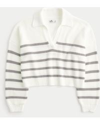 Hollister - Easy Long-sleeve Polo Sweater - Lyst