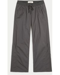 Hollister - Hollister Remi Ultra Low-rise Poplin Pull-on Pants - Lyst