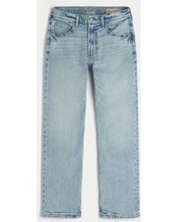 Hollister - Y2k Light Wash Straight Jeans - Lyst
