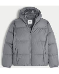 Hollister - Faux Fur-lined Puffer Jacket - Lyst