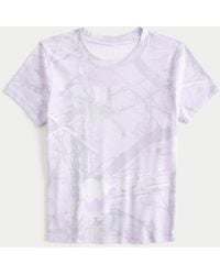 Hollister - Camo Crew Baby Tee - Lyst