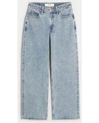 Hollister - Curvy High Rise Baggy-Jeans in mittlerer Waschung - Lyst