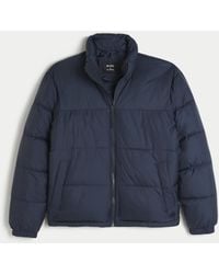 Hollister - Boxy Mock-neck Puffer Jacket - Lyst