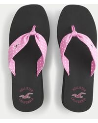 Hollister - Plateau-Flip-Flops - Lyst