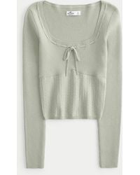 Hollister - Textured Scoop Sweater - Lyst