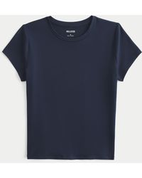 Hollister - Soft Stretch Seamless Fabric Longline Baby Tee - Lyst