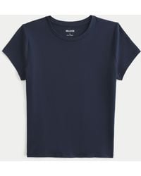 Hollister - Soft Stretch Seamless Fabric Longline Baby Tee - Lyst