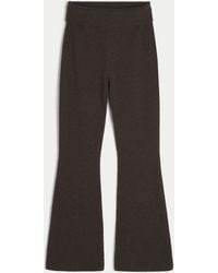 Hollister - Gilly Hicks Sweater-knit Foldover Waist Flare Pants - Lyst