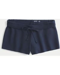 Hollister - Mini-Shorts aus Fleece - Lyst