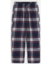 Hollister - Flannel Pants - Lyst