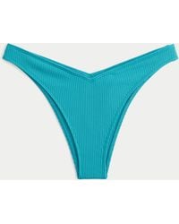 Hollister - Rib High-leg Cheekiest Bikini Bottom - Lyst