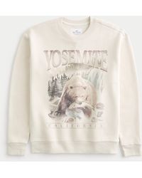 Hollister - Relaxed Yosemite Graphic Crew Sweatshirt - Lyst