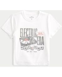 Hollister - Electric Era Graphic Baby Tee - Lyst