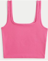 Hollister - Ribbed Seamless Fabric Tank - Lyst