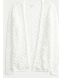 Hollister - Open-stitch No-close Cardigan - Lyst