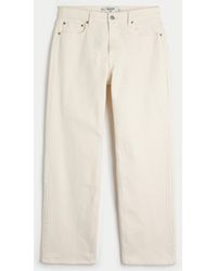 Hollister - Premium White Baggy Jeans - Lyst