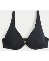 Hollister - High Apex Ribbed Underwire Bikini Top - Lyst