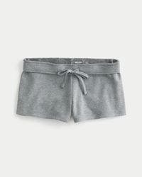 Hollister - Fleece Mini Shorts - Lyst