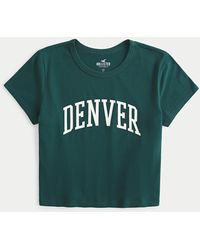Hollister - Easy Denver Graphic Baby Tee - Lyst