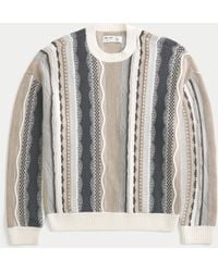 Hollister - Boxy Striped Crew Sweater - Lyst