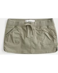 Hollister - Hollister Remi Ultra Low-rise Poplin Micro Mini Skort - Lyst