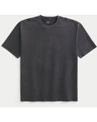 Hollister - Boxy Heavyweight Micro Logo Crew T-shirt - Lyst