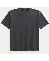 Hollister - Boxy Heavyweight Micro Logo Crew T-shirt - Lyst